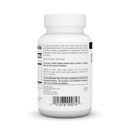 Cold pressed hexane free evening primrose oil capsule showing golden clarity