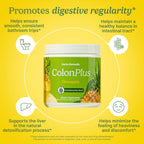 Serving size and directions on Santo Remedio Colon Plus container