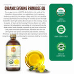 Sulu Organics cold pressed virgin evening primrose oil unrefined formula liquid texture demonstration