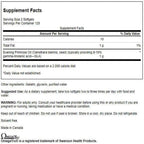 Swanson Evening Primrose Oil supplement facts label showing gamma linolenic acid ingredients
