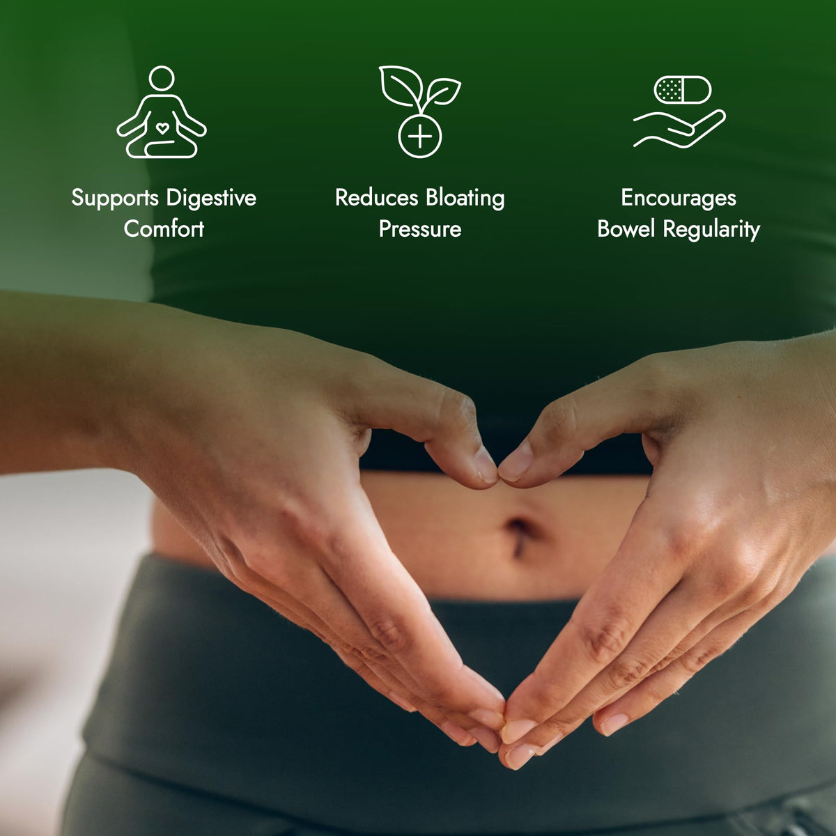 IBS Clear capsules bottle for gut health management