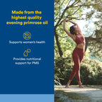 Natural Factors Ultra Prim 500mg cold pressed supplement label facts showing GLA content