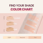 TIRTIR velvety matte full coverage foundation being pressed with the cushion applicator