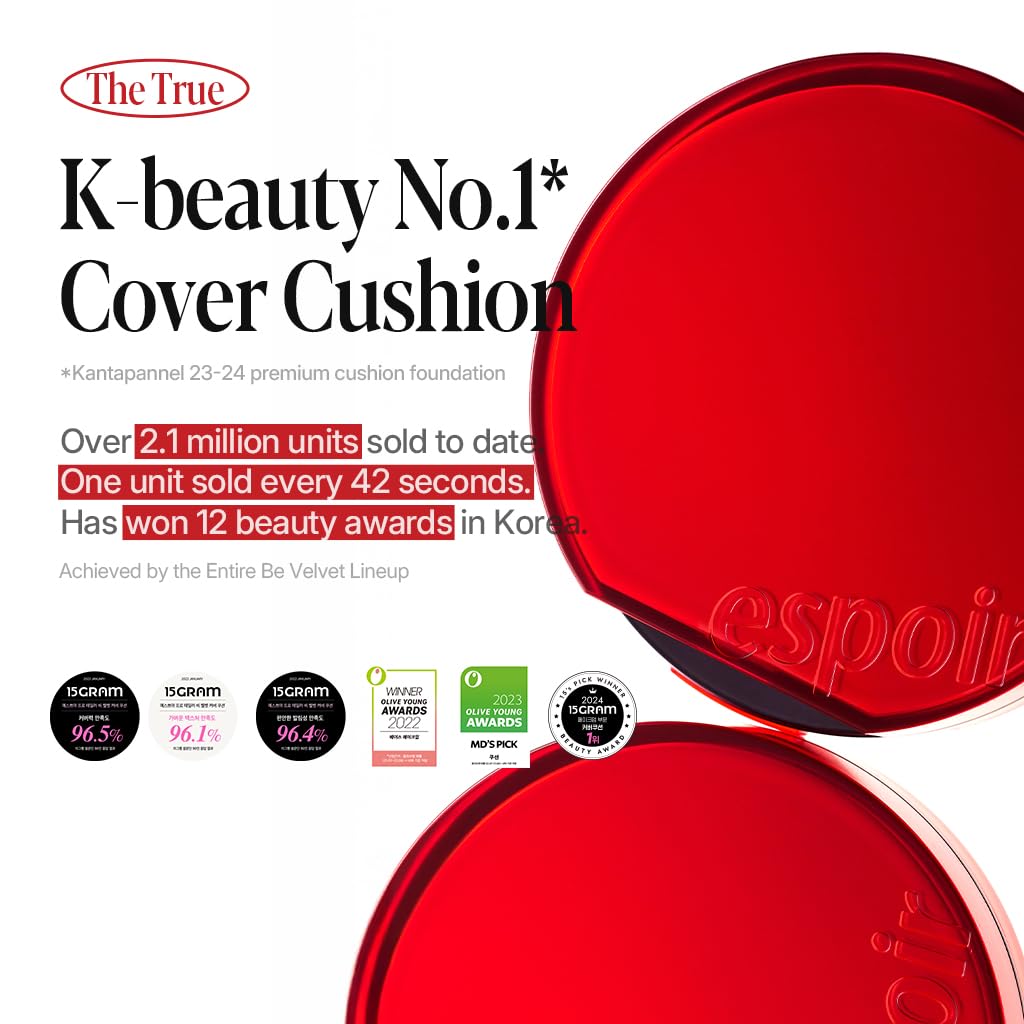 Espoir long lasting oil control cushion foundation for olive skin tones