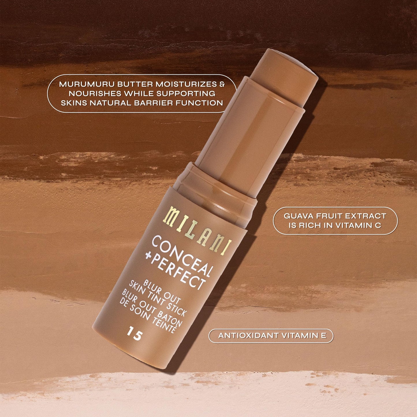 Milani pore blurring lightweight tinted moisturizer stick 04
