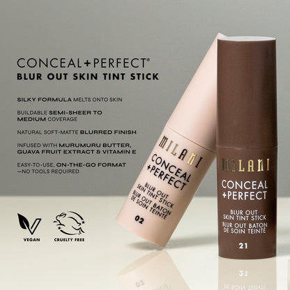 Milani vegan cruelty free complexion stick application angle