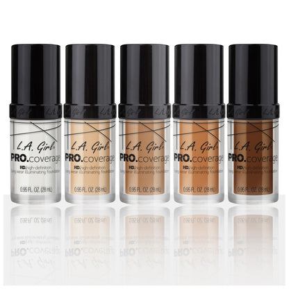 L.A. Girl illuminating liquid foundation white bottle showing side directions