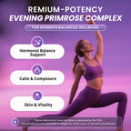 Lukaree evening primrose oil ninety vegan softgels nighttime relaxation supplement purple label