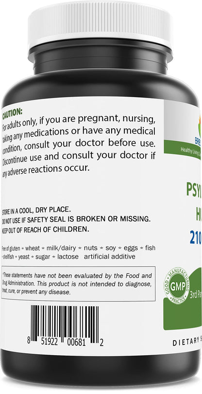 Brieofood psyllium husk fiber supplement bottle USA imported packaging