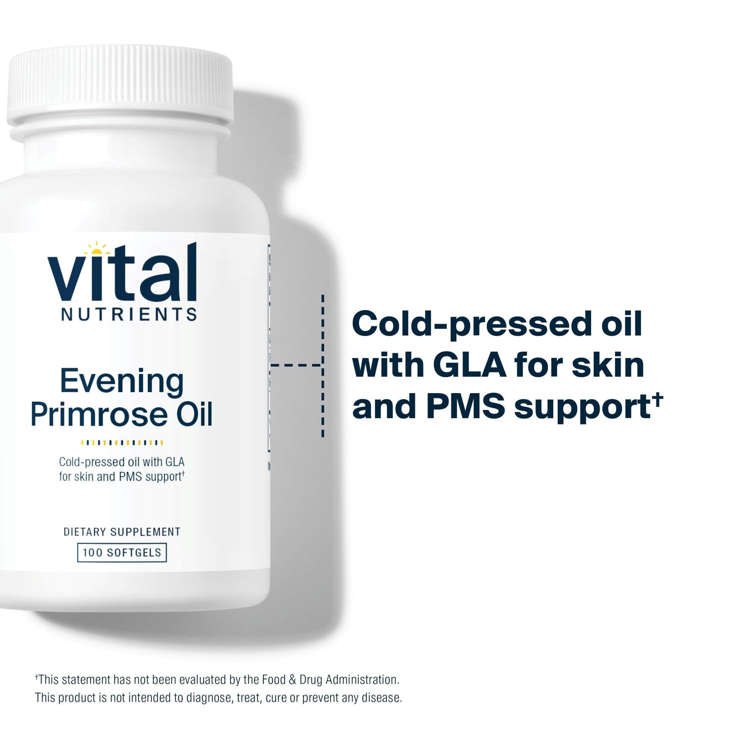 Vital Nutrients Evening Primrose Oil 1000mg dietary supplement for women health