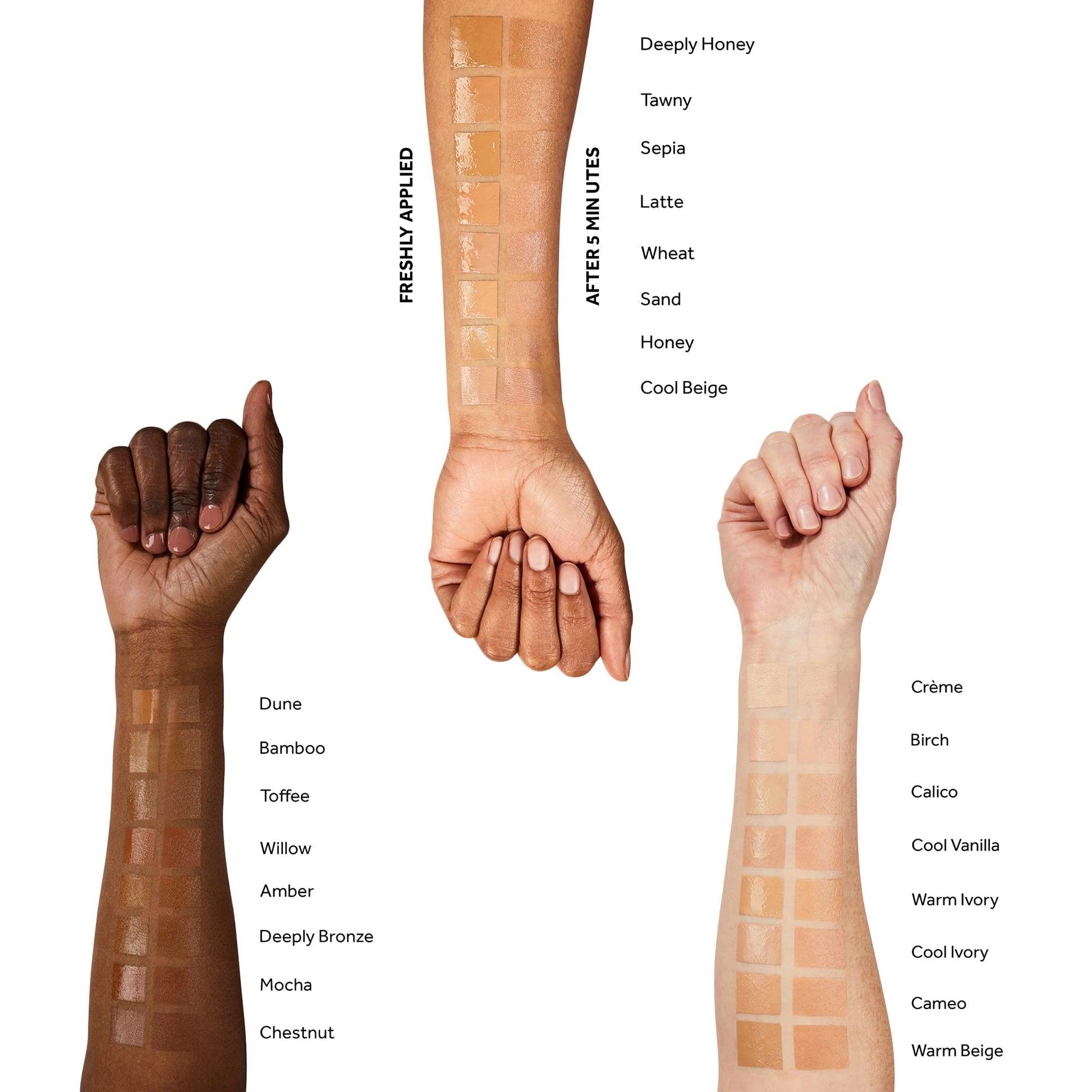 No7 authentic imported skincare foundation texture side angle view