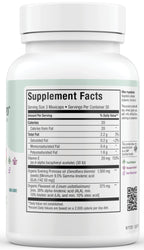 Maxi Health Gamma Linolenic Acid supplement nutritional facts label showing ingredients