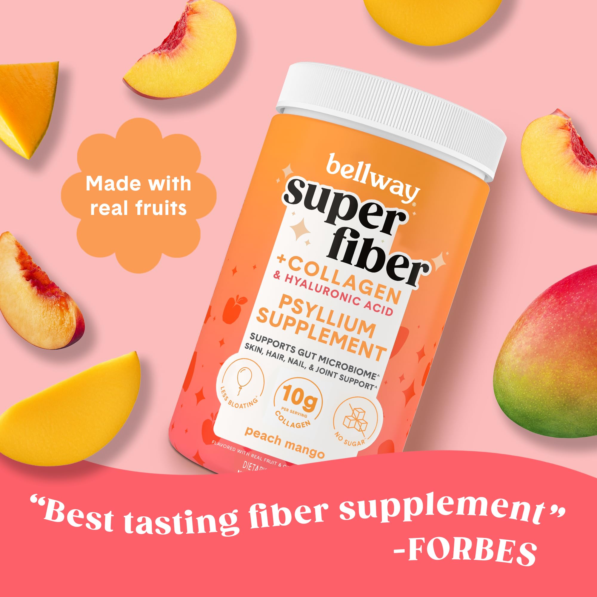 Bellway Super Fiber plus Collagen supplement facts label