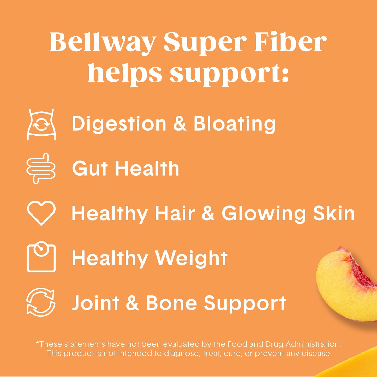 Scoop of Bellway Super Fiber Collagen powder next to container
