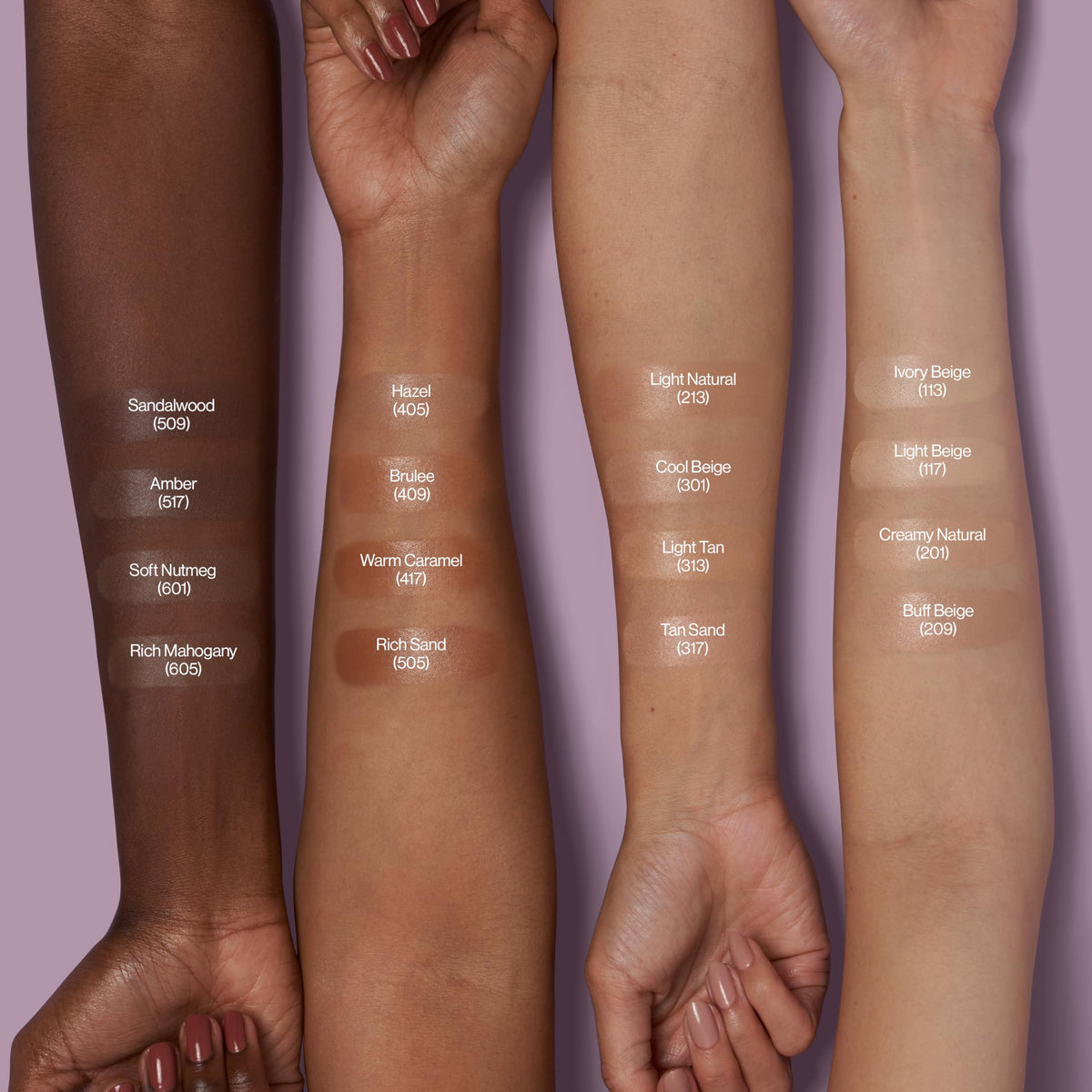 Revlon Illuminance Tinted Serum texture and swatch display