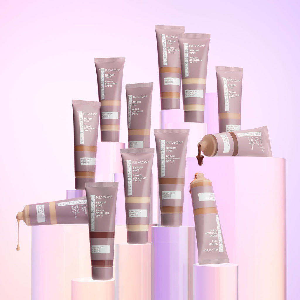 Revlon Illuminance Tinted Serum back label with ingredients