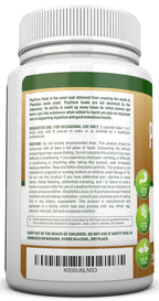 Back view of NutriONN fiber capsules showing supplement facts