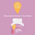 USA imported evening primrose oil dietary supplement bottle