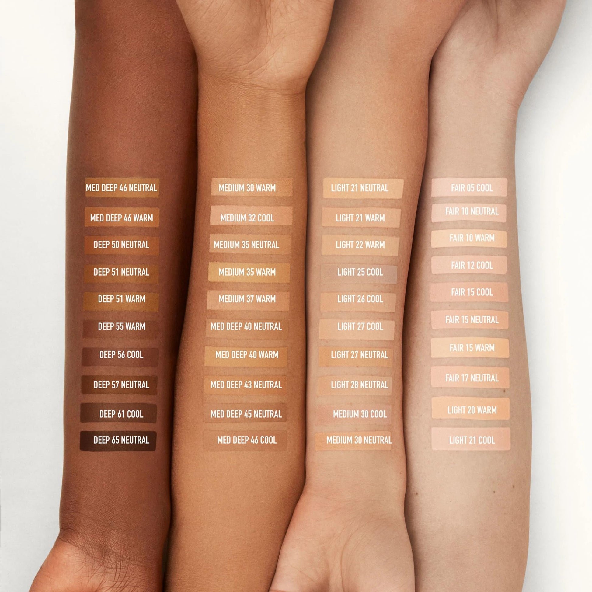 bareMinerals Barepro full coverage liquid makeup swatches on skin