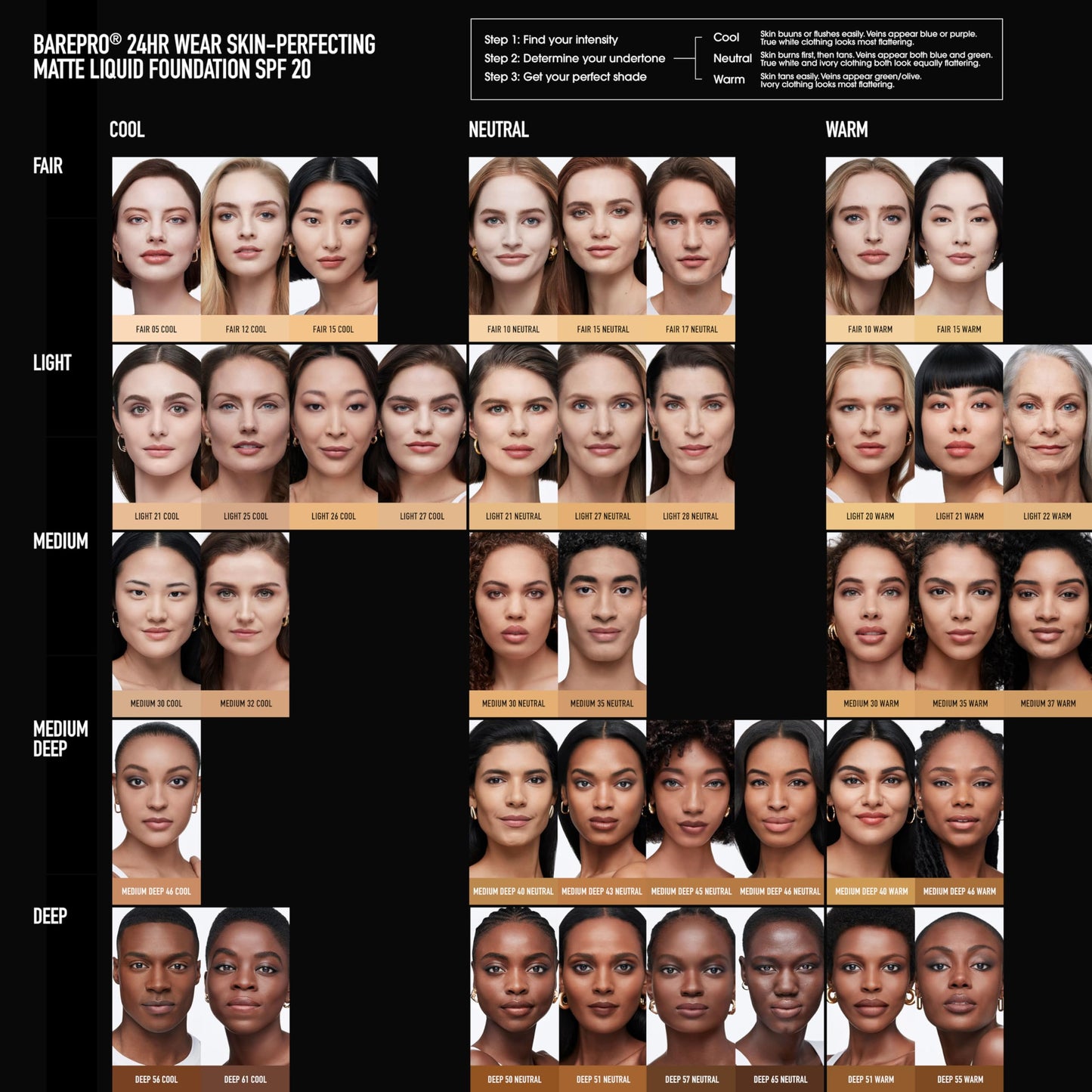 Vegan matte foundation bottle from bareMinerals USA import