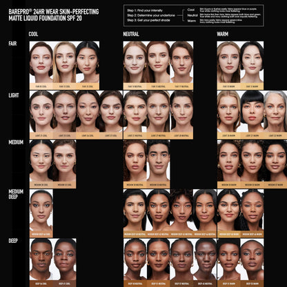 Vegan matte foundation bottle from bareMinerals USA import