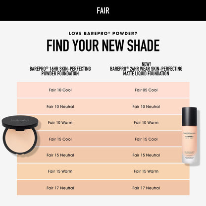 Texture shot of bareMinerals matte liquid foundation cream