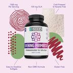 Hexane free Zhou Nutrition evening primrose oil capsules dietary supplement for PMS and menopause support