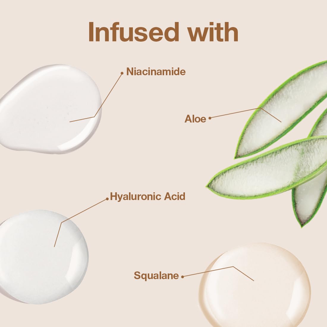 Glowy finish sheer coverage skin tint makeup product shot.