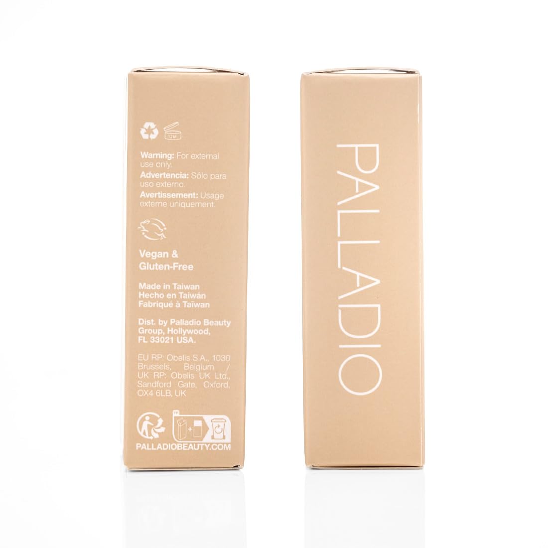 Skincare infused lightweight foundation bottle with shade label Light Ivory.