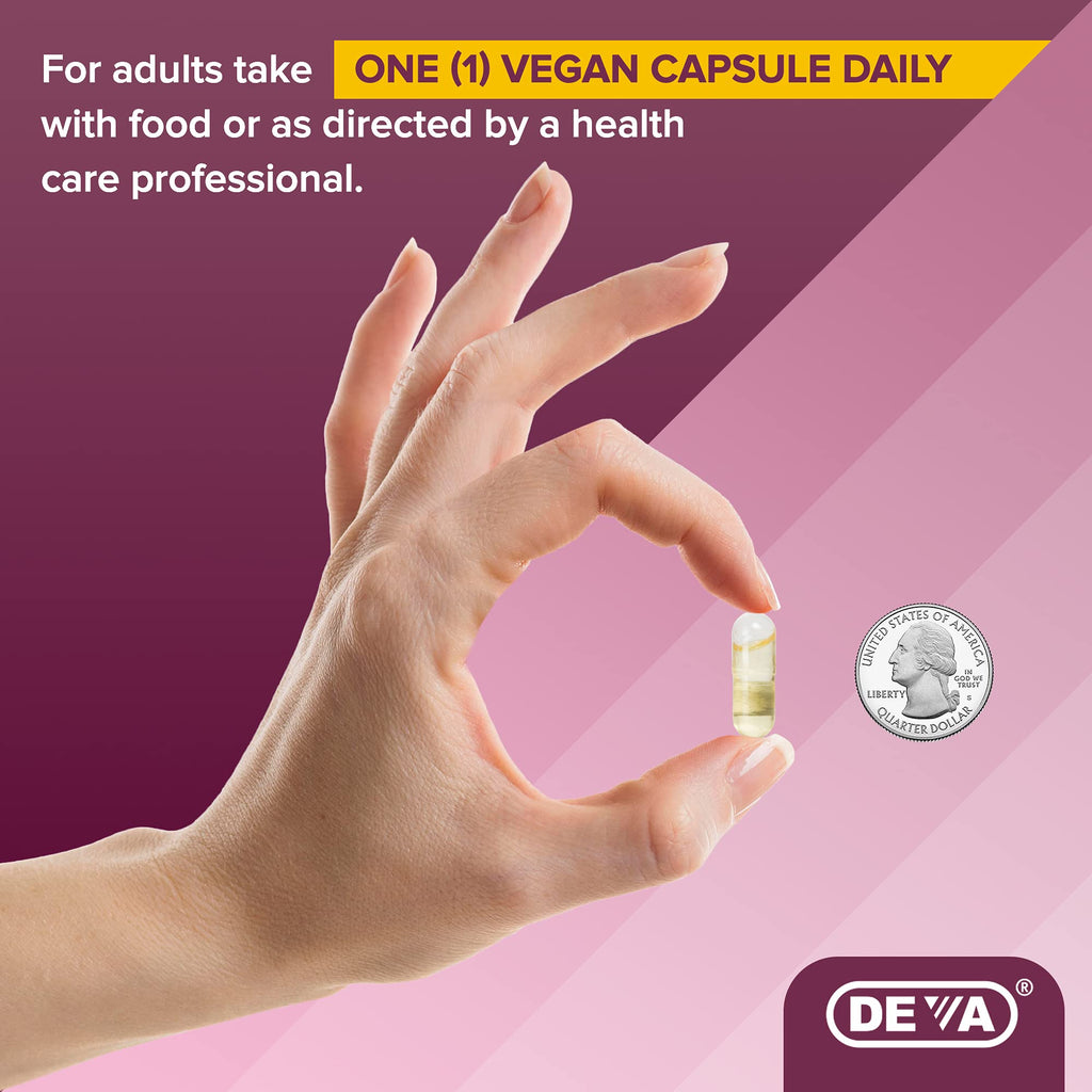 DEVA premium non GMO evening primrose oil 500mg capsules for natural skin moisture retention