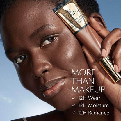 Estée Lauder Futurist Hydra Rescue moisturizing makeup tube showcasing the SPF forty five label.