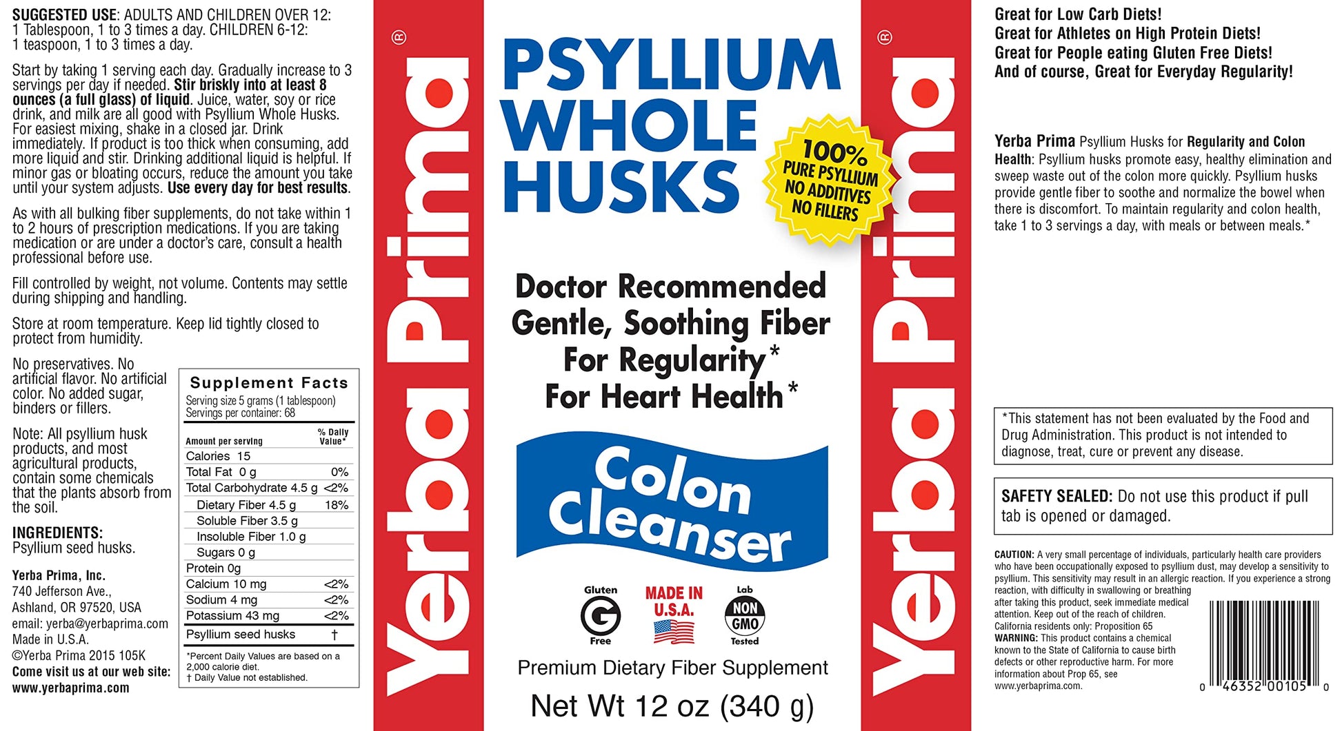Yerba Prima colon cleanser powder texture