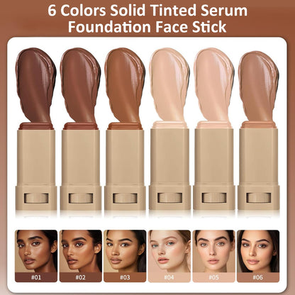 Side angle view of the Lulesi tinted moisturizer balm stick detailing its travel-friendly components.