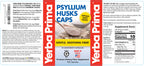 Supplement facts label on Yerba Prima Psyllium Husks bottle