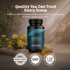 Zeal Naturals evening primrose oil 1300mg high potency softgels bottle sitting on a clean surface
