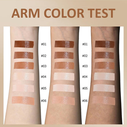 Lulesi beauty balm skin tint stick resting on a minimalist vanity background.