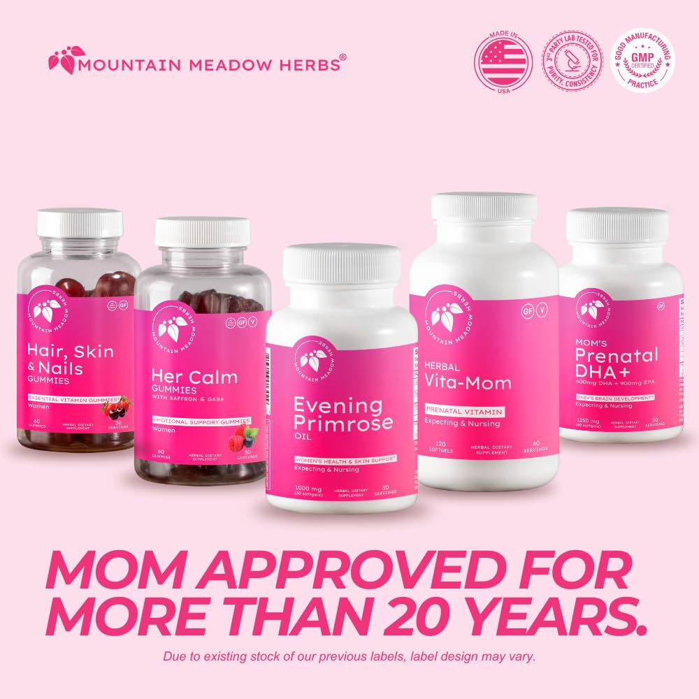 Natural source of GLA evening primrose oil softgels side panel