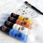 L.A. Girl white pigment swatched on skin texture view