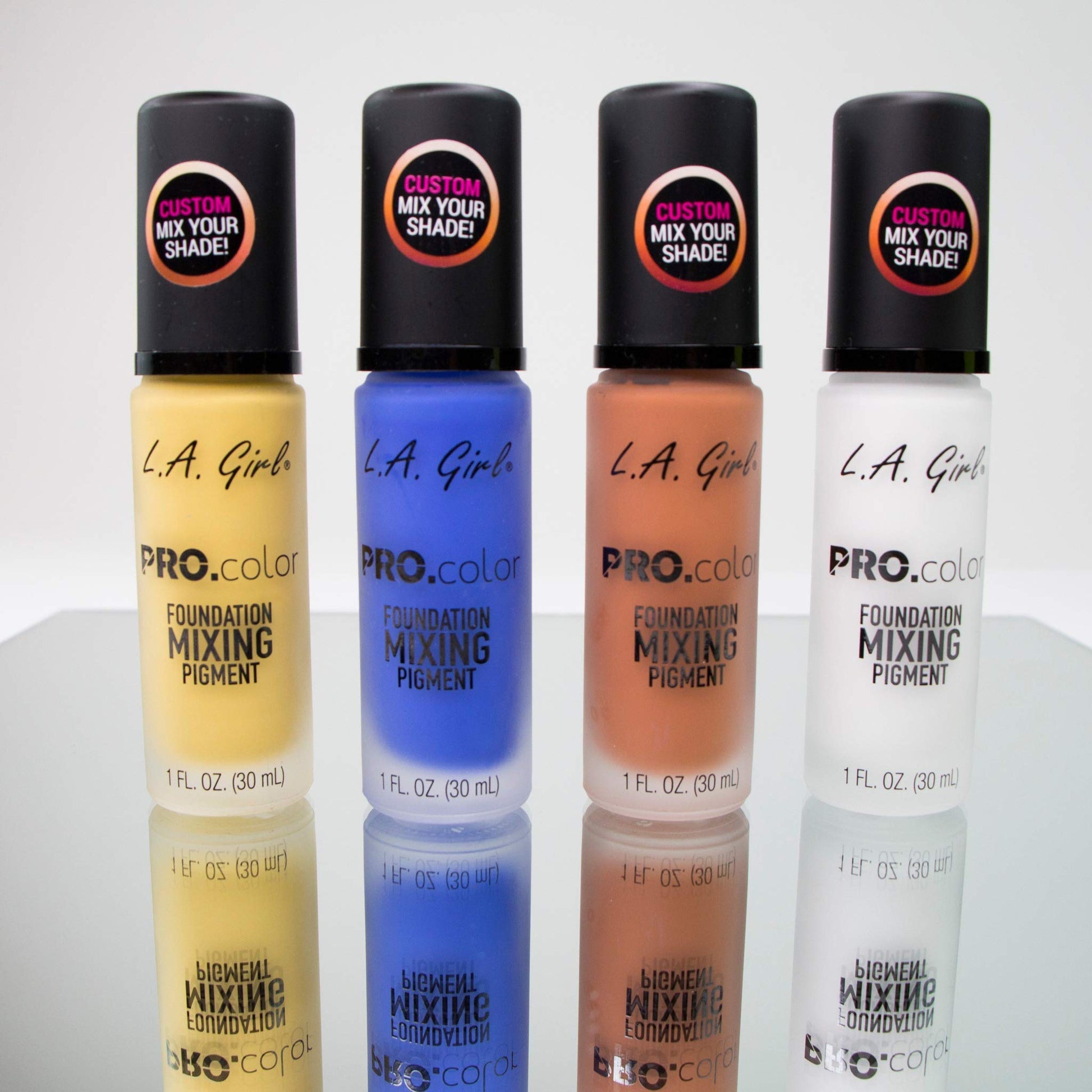 Vegan and cruelty free white makeup pigment container close up view