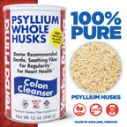 Two pack Yerba Prima Psyllium fiber supplement canisters