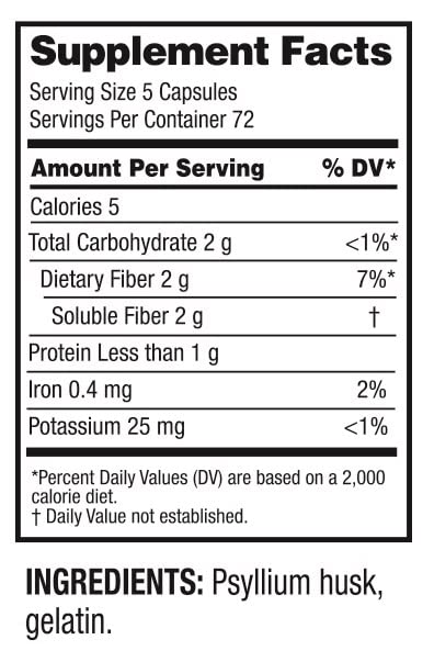 Guardian Natural Fiber Capsules 720 count bulk packaging