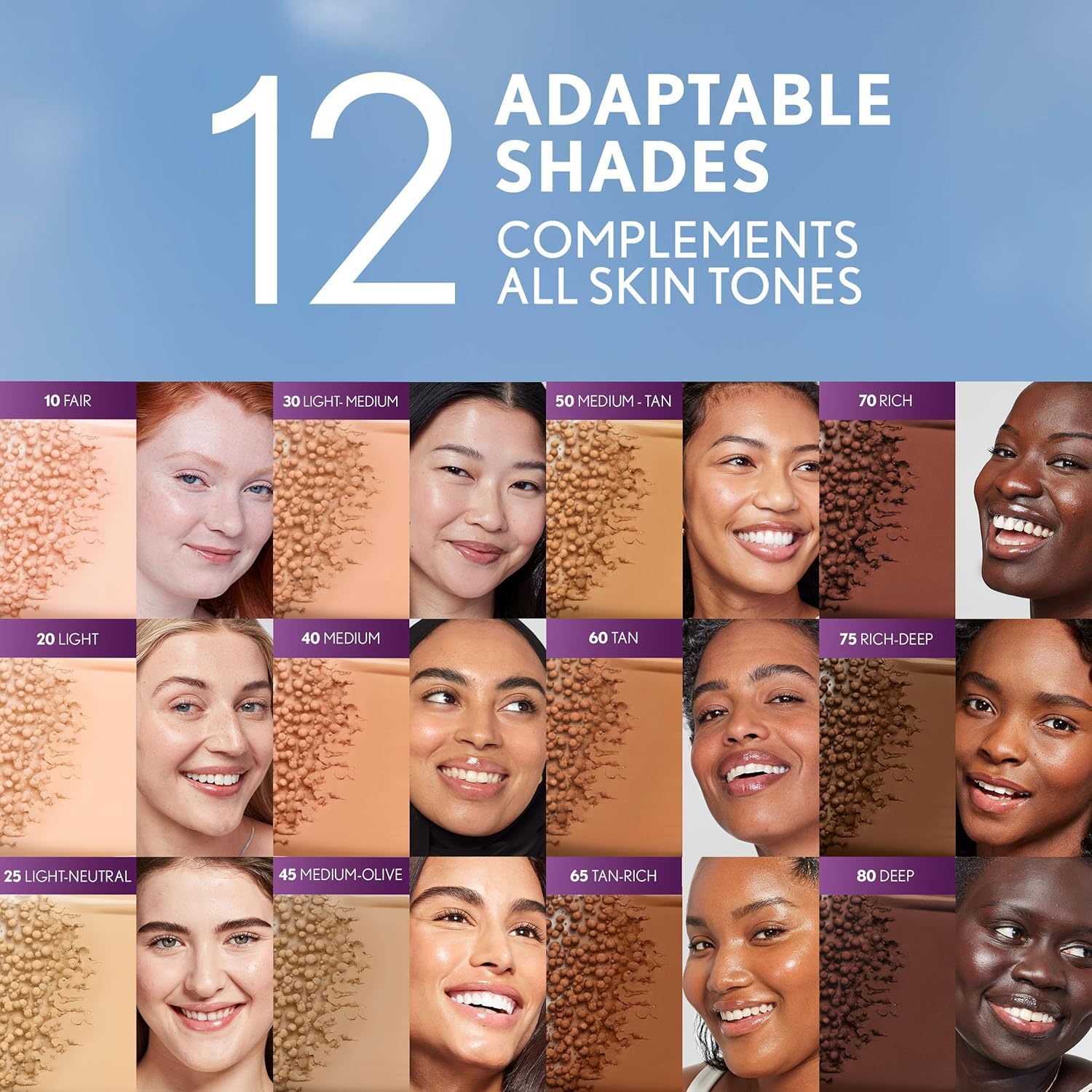 Covergirl tinted skincare makeup hybrid bottle with Bakuchiol and Tranexamic Acid ingredients highlighted.