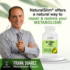 NaturalSlim Metaboil 500 cold pressed evening primrose oil dietary supplement container close up