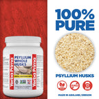 Yerba Prima psyllium husk powder nutrition label details