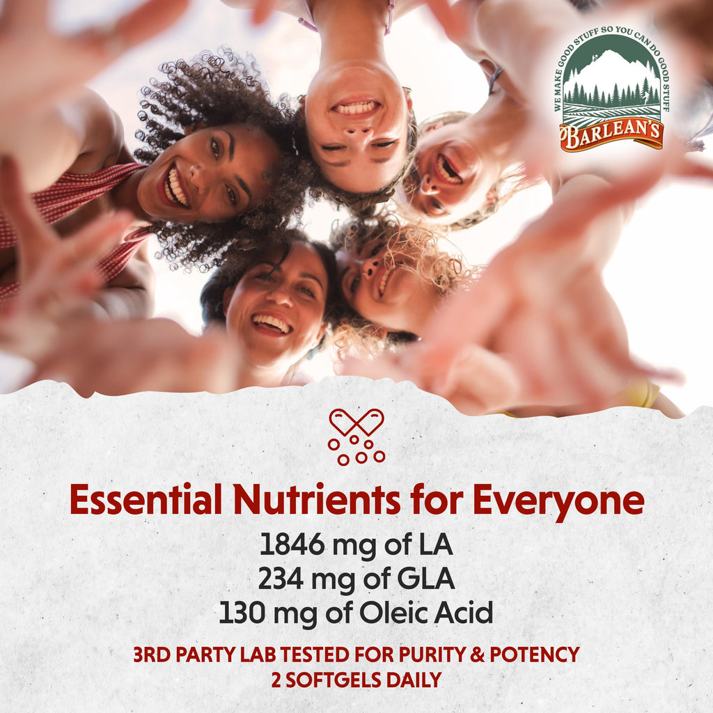 Gluten free and non GMO organic evening primrose oil capsules packaging details.