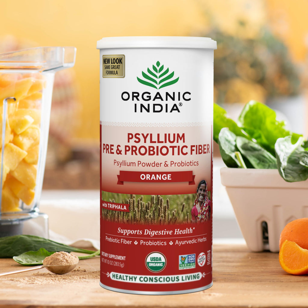 Organic India Psyllium powder texture and ingredients