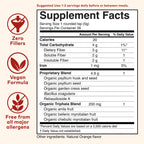Side view of Organic India fiber canister showing usage instructions