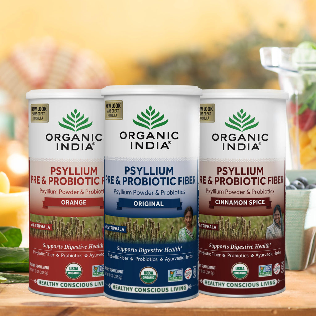 Organic India probiotic fiber powder lifestyle shot
