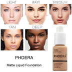 Meifen Phoera full coverage liquid foundation texture swatch