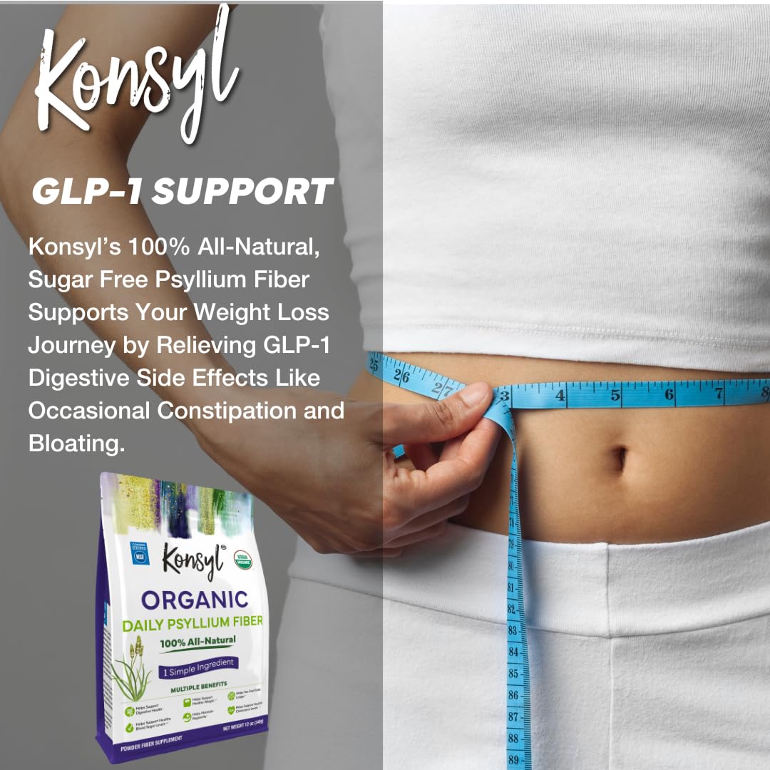 Serving scoop of Konsyl Psyllium Husk Powder
